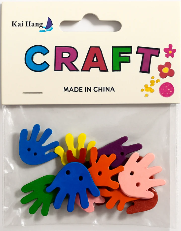 Art and Craft Wooden Colourful Buttons - CRAFT - Image 3