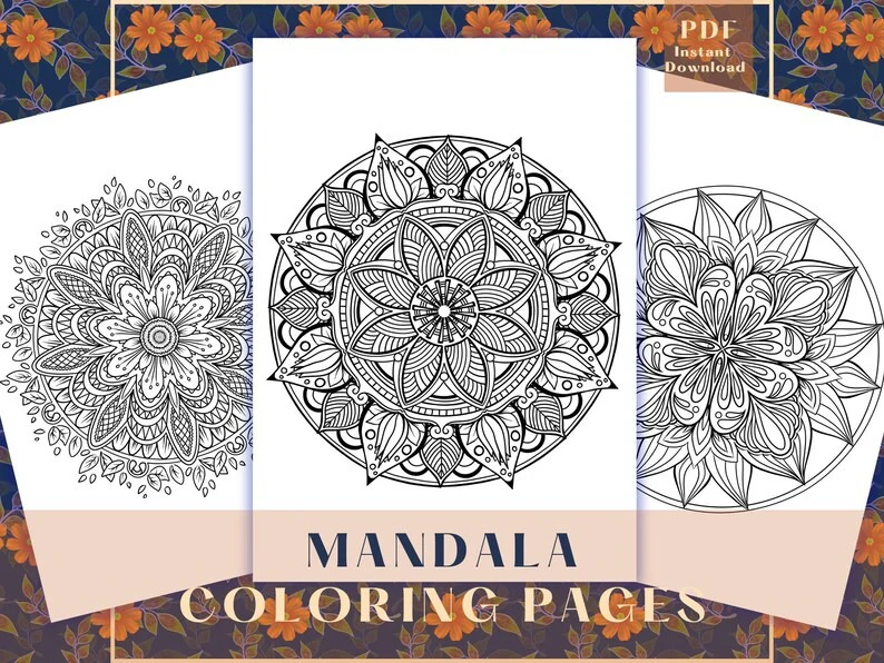 Artella 3D Mandala Coloring Pages 8.5x8.5 - Image 2