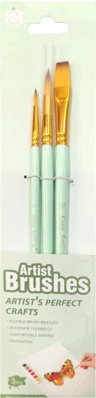 Artist Brush 3 pcs A6331- Keep Smiling