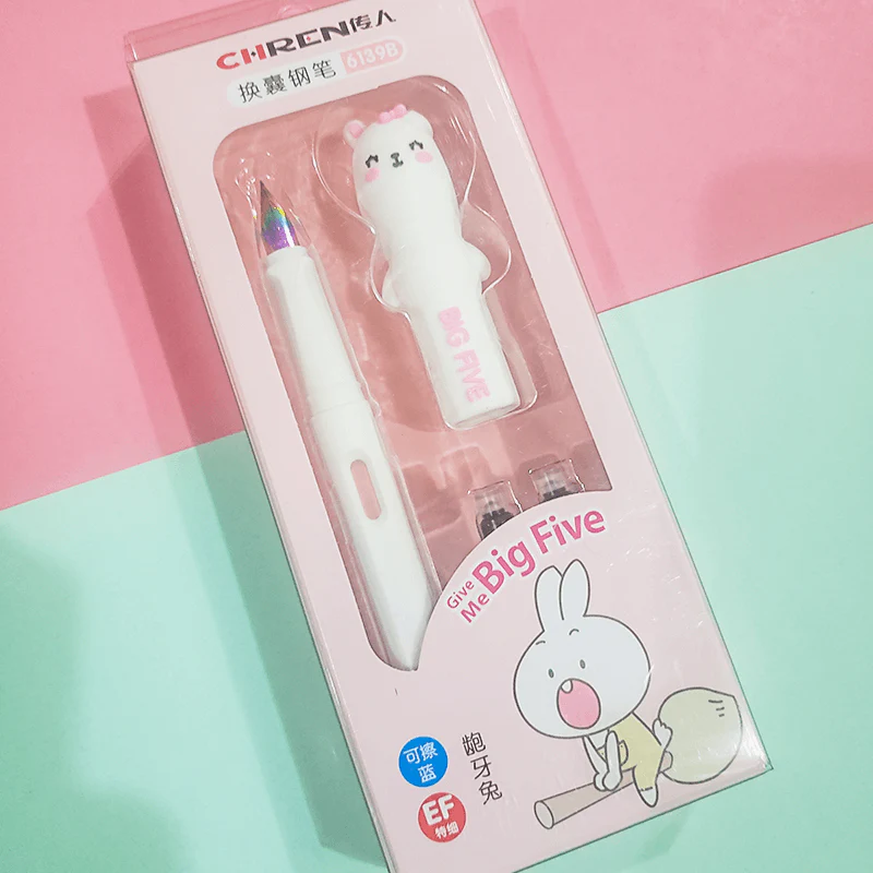 Big Five Cute Fountain Pen Set With Refill Ink - Image 3