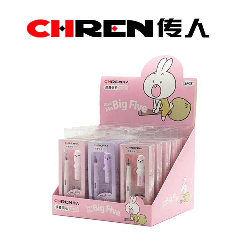 Big Five Cute Fountain Pen Set With Refill Ink - Image 4