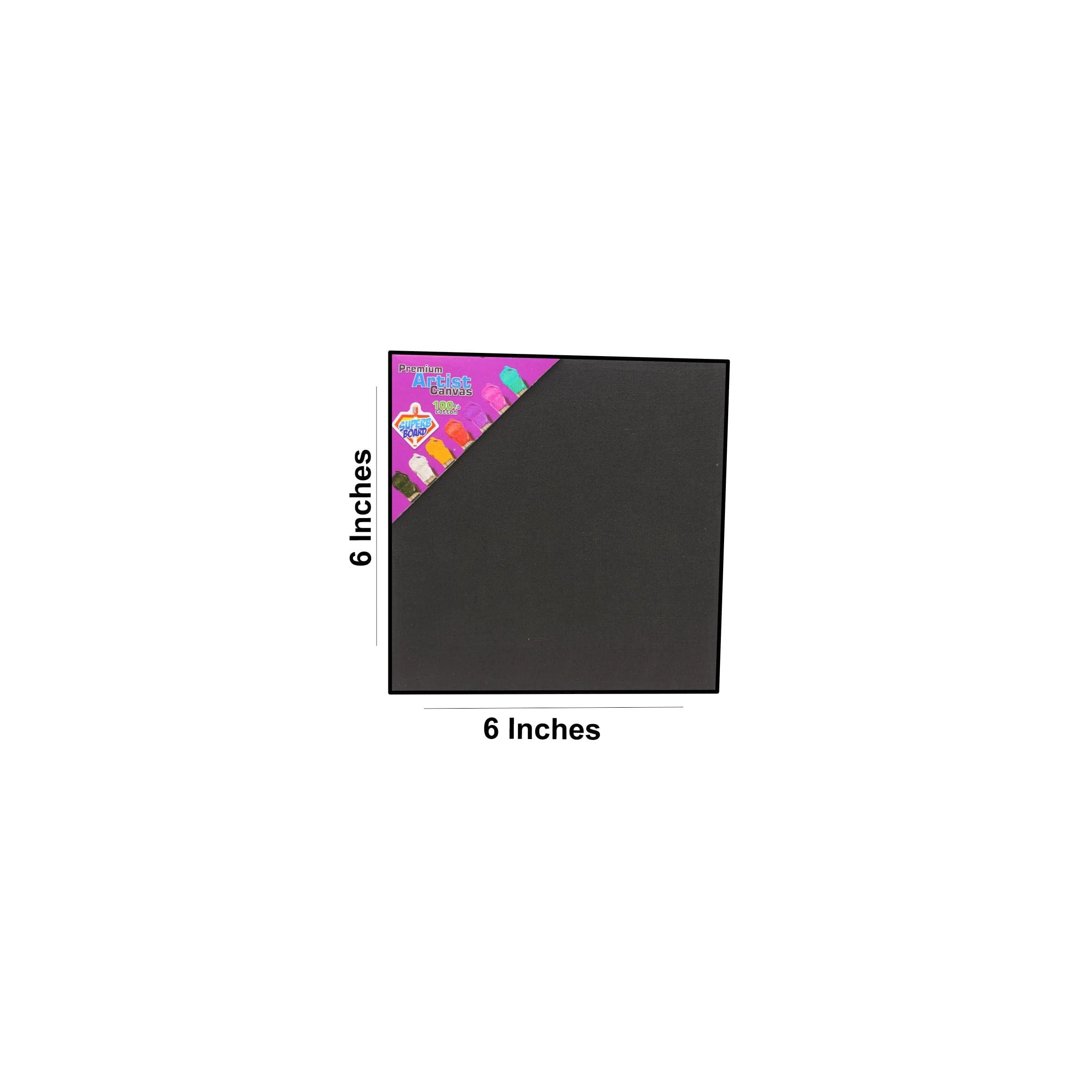 Black Canvas Board for Painting - Image 2