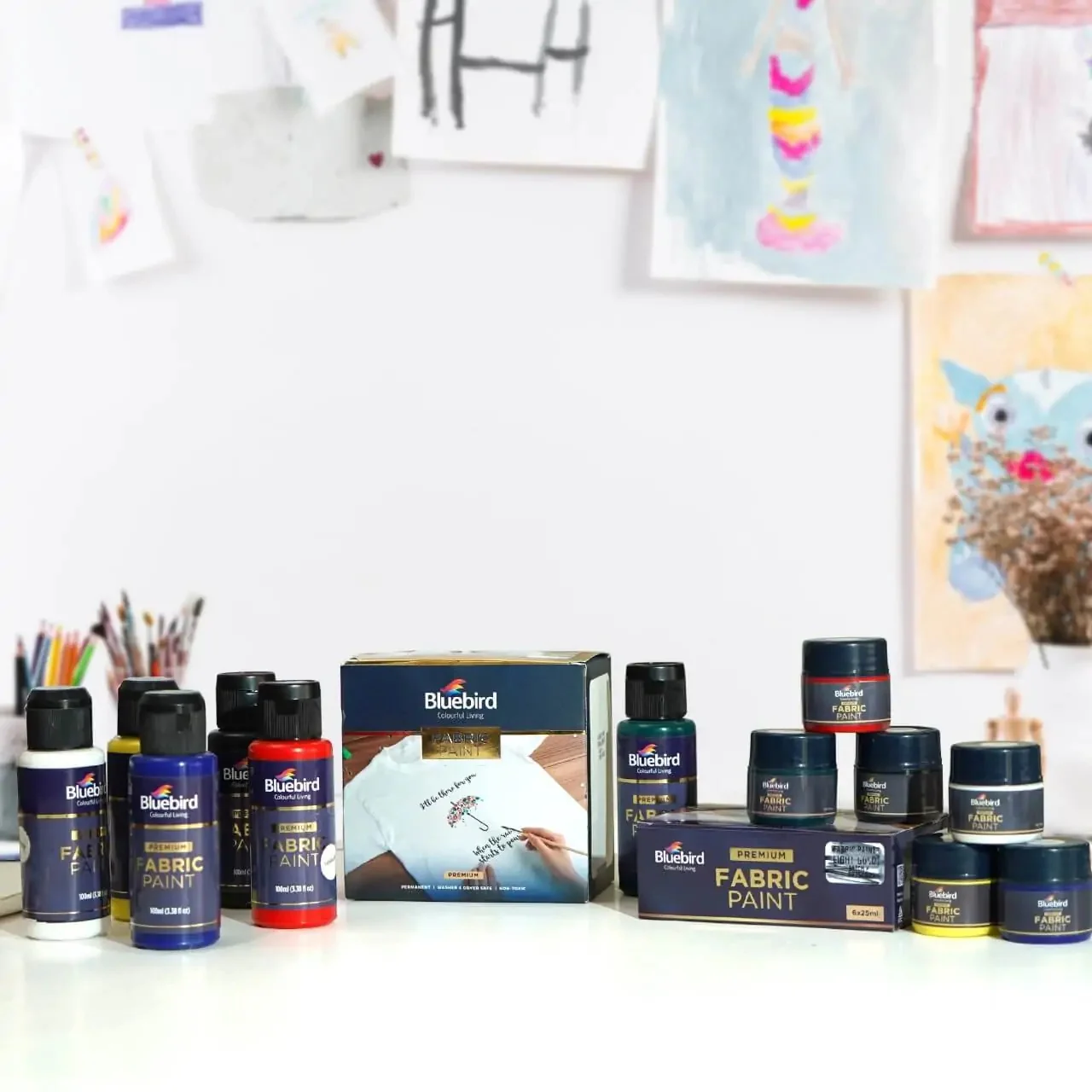 Bluebird Fabric Paints Solid Shade 25ml - Image 3