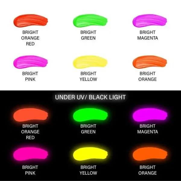 Bluebird Signature Acrylic Colours – 75 ml – Set of 6 NEON - Image 4