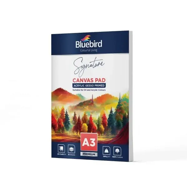 Bluebird Signature Canvas Pad – 280 gm – 10 sheets - Image 4