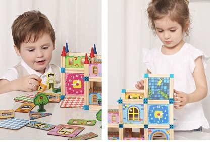 Brainbox Wooden Games Master of Architecture Building Blocks - Image 3