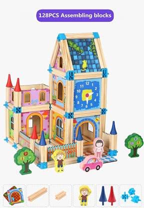 Brainbox Wooden Games Master of Architecture Building Blocks - Image 7