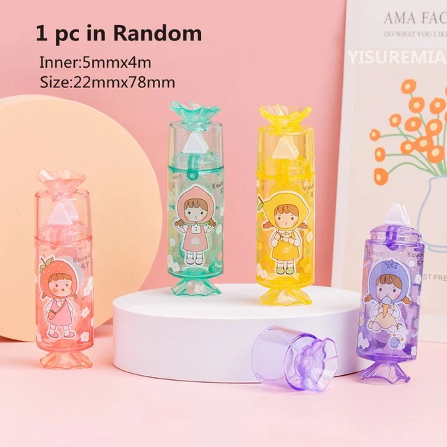 Candy Ice Cream Transparent Double Sided Stick Roller Glue Tape - Image 2