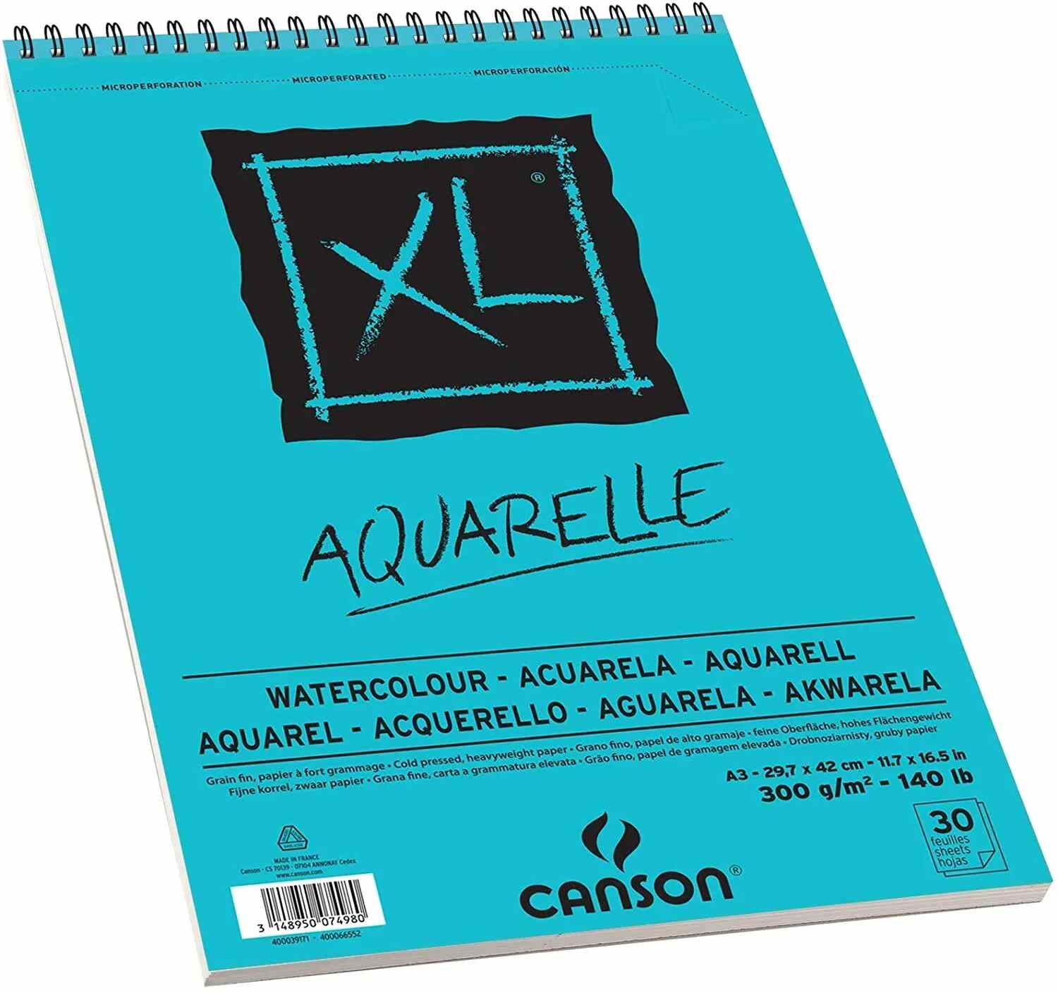 Canson XL Aquarelle Watercolor Spiral Pad - Image 4