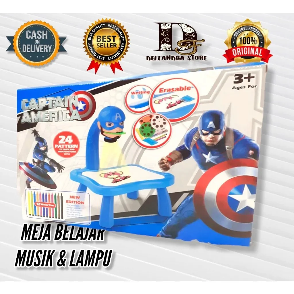 Captain America Projector painting box for kids - Image 2