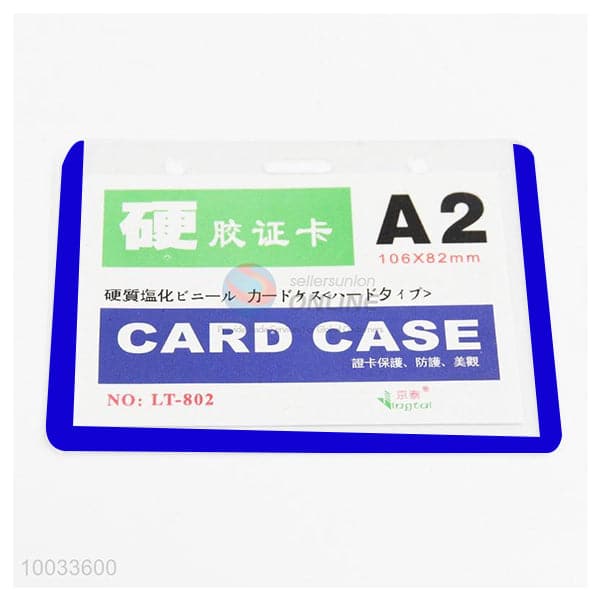 Card Cover A/2 Blue Edge