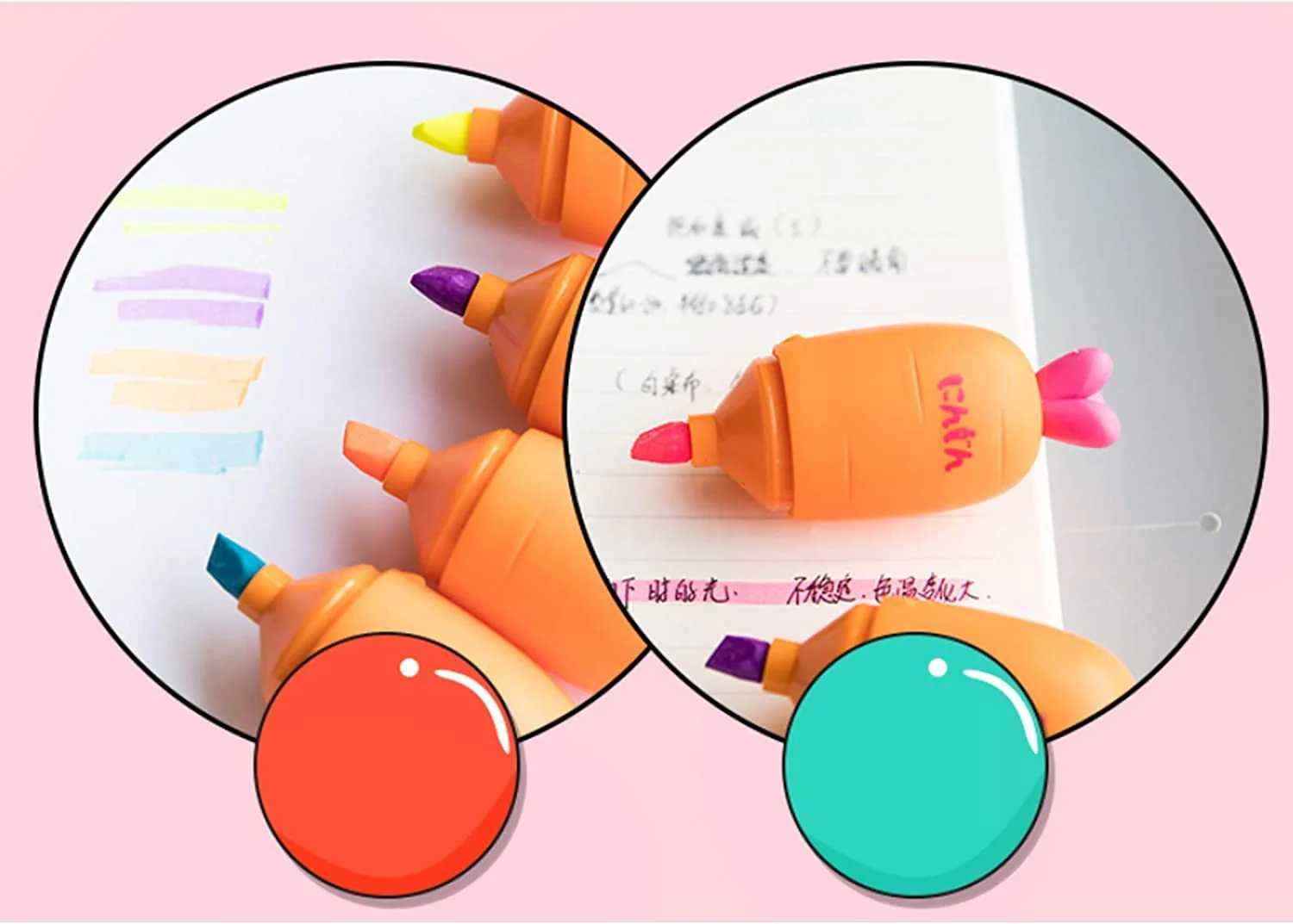 Carrot Mini Highlighter Marker Pen - Image 5