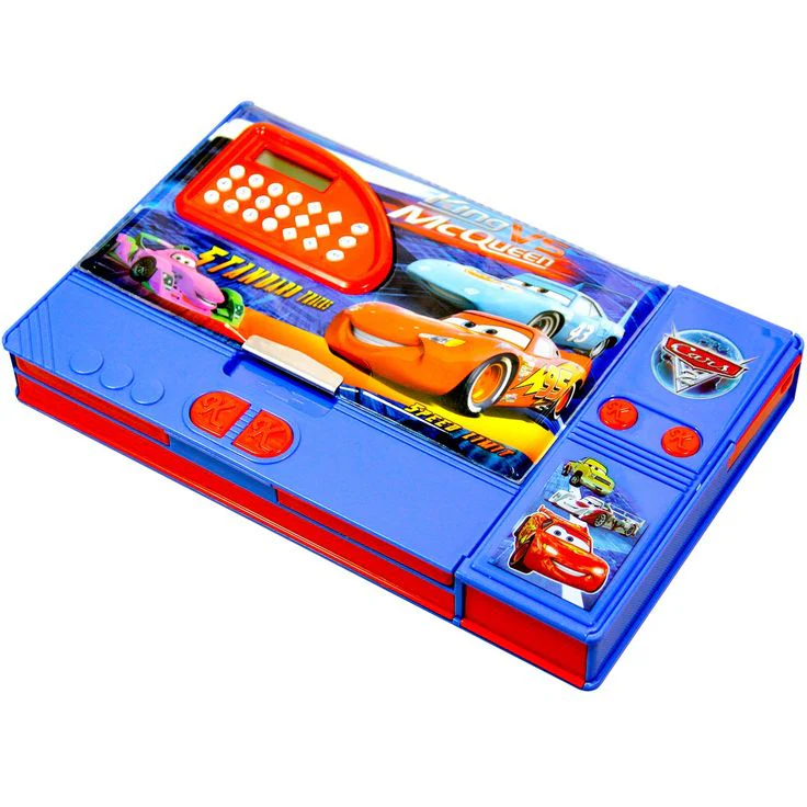 Cars Jumbo Kids Plastic Multi-Purpose Gadget Pencil Box with Calculator - Image 3