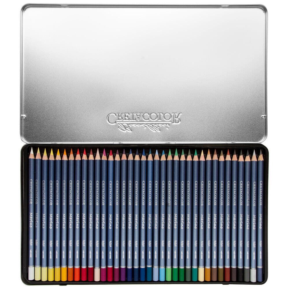 Cretacolor Marino Aquarelle Color Pencils Set - Image 4