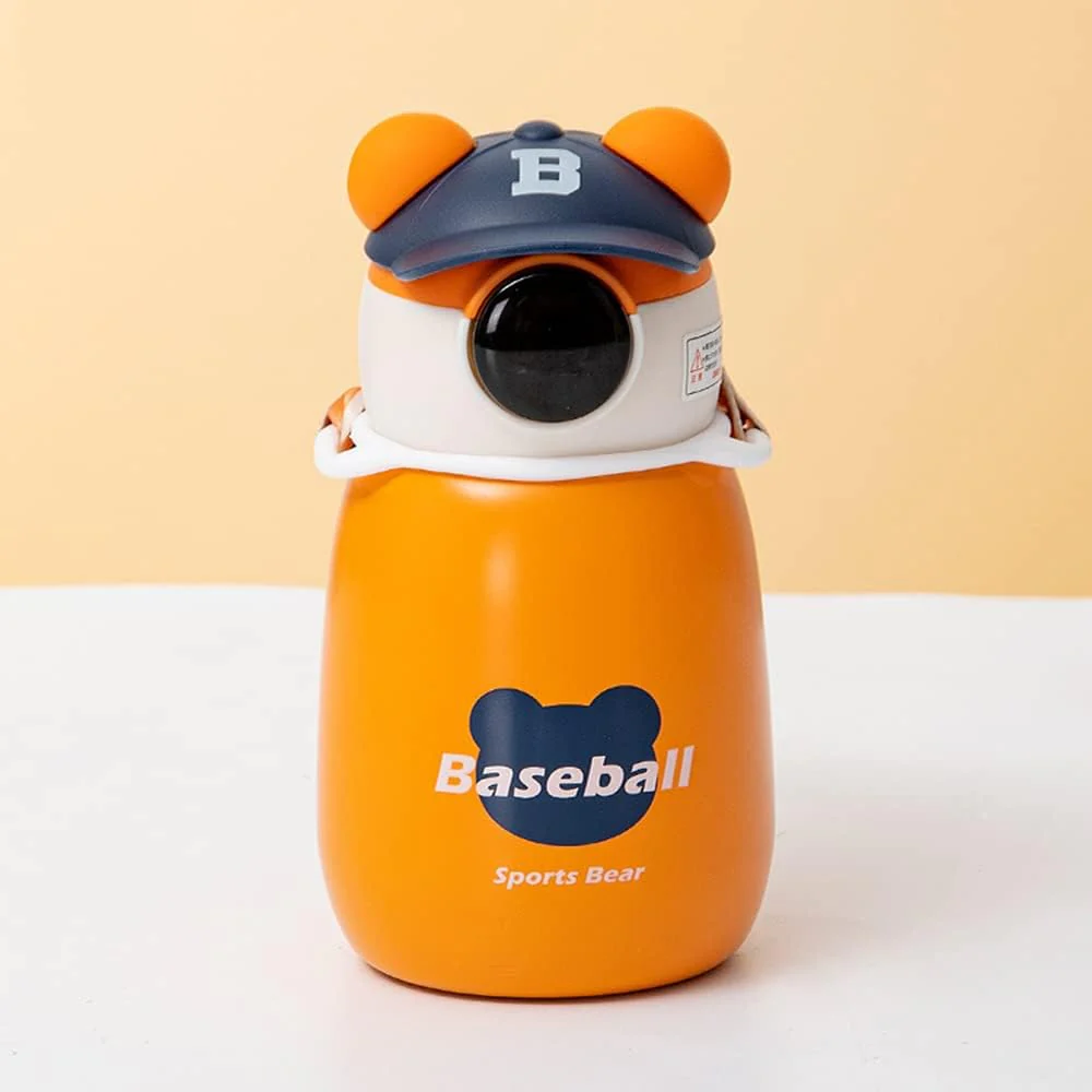 Cute Bear Portable Water Bottle with Adjustable Strap 650ml - Image 4