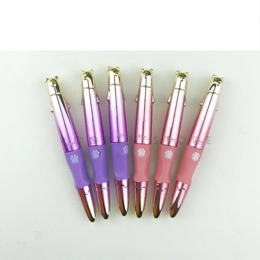 Cute Bear Shape Leaf Nib Ink Fountain Pen With Ink Cartridge