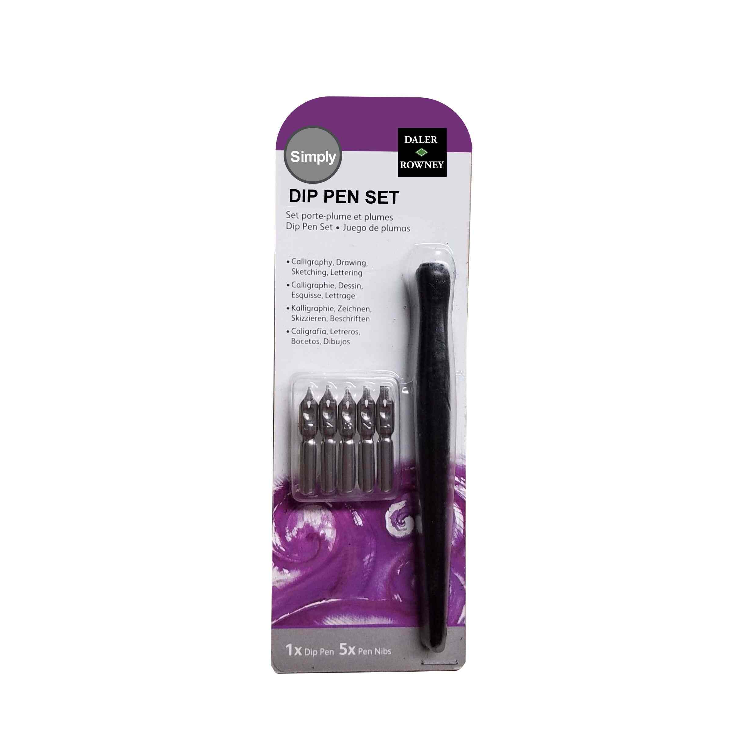 Daler Rowney Calligraphy Dip Pen Set of 5 - Image 2