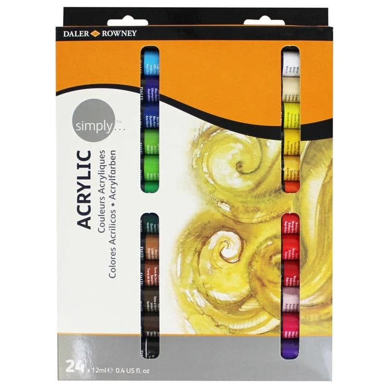 Daler Rowney Simply Acrylic Paint Set - Image 3