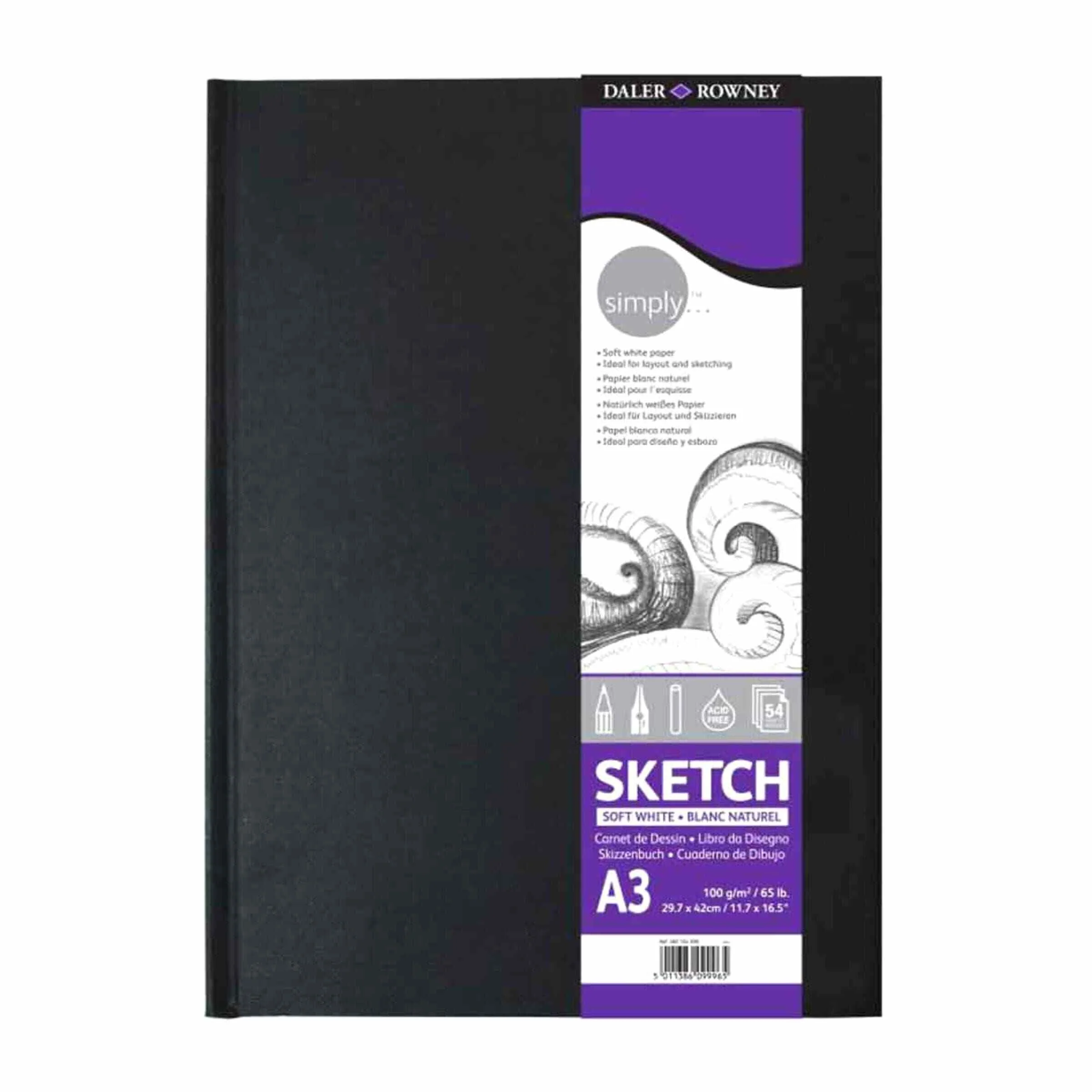 Daler Rowney Simply Hard Cover Sketchbook - Image 5