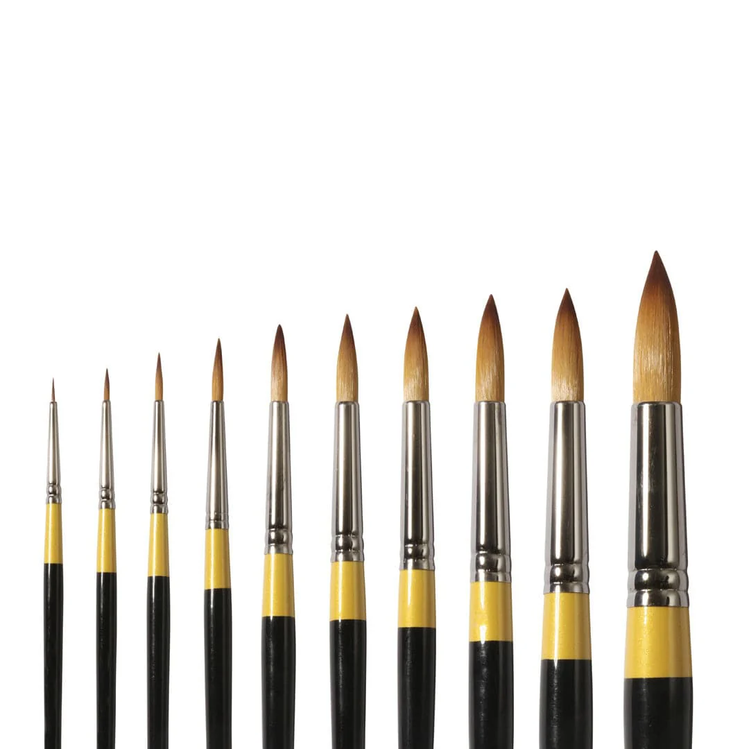 Daler Rowney System 3 Acrylic Round Brush 1pc - Image 2
