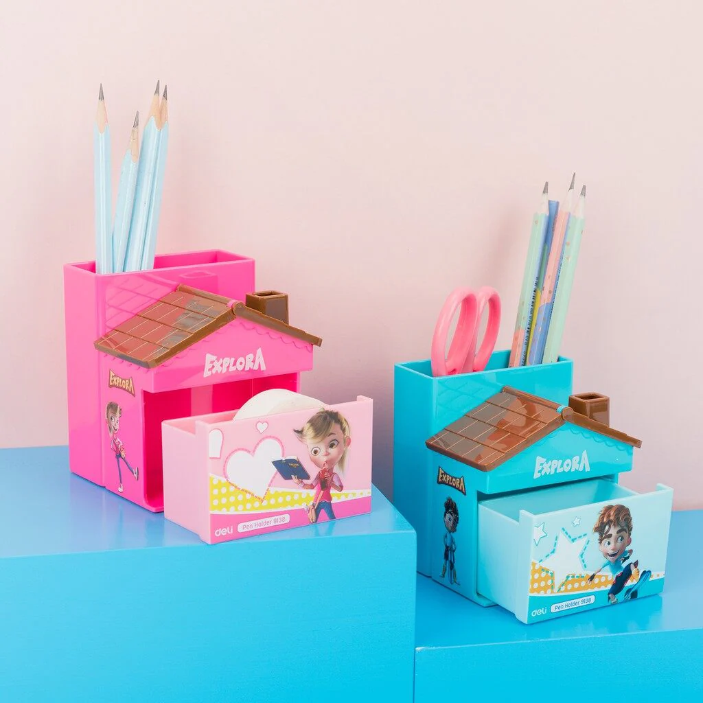 Deli Cartoon Pen Stand E9138 - Image 2