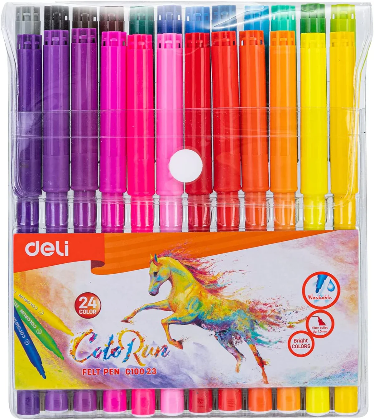 Deli Felt Pen Colors Set - Image 4