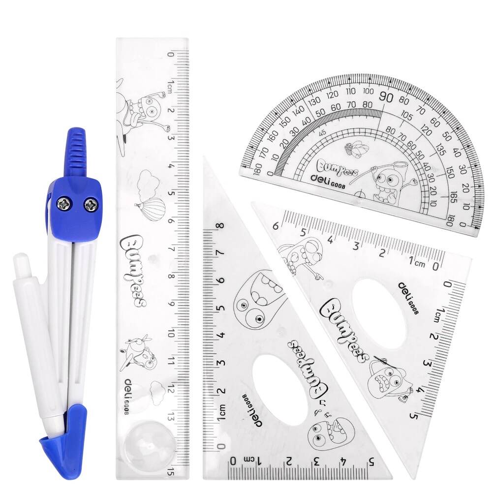 Deli Geometry Tool Set 5pcs 9598 - Image 2