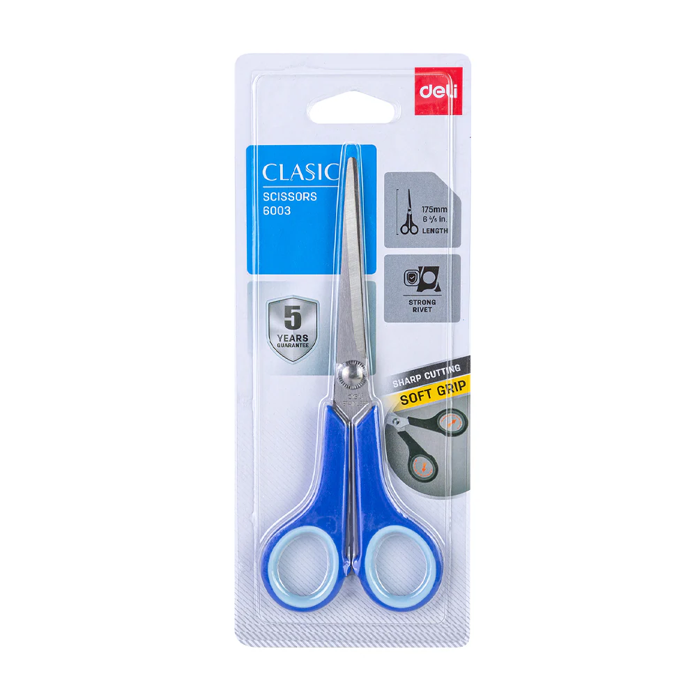 Deli Office Metal Scissor 6.5 " 175mm E6003 - Image 3