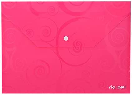 Deli Rio Button File Bag A4 39640 - Image 3