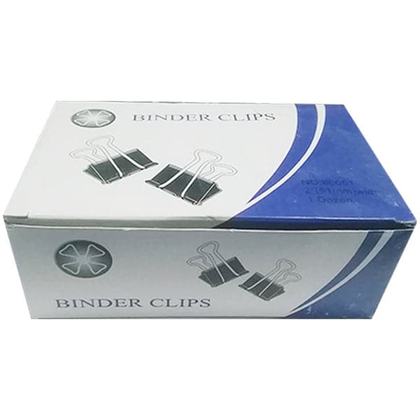 Diamond Binder Clips Black Pack of 12 - Image 3