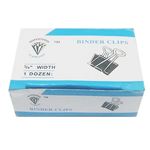Diamond Binder Clips Black Pack of 12 - Image 5