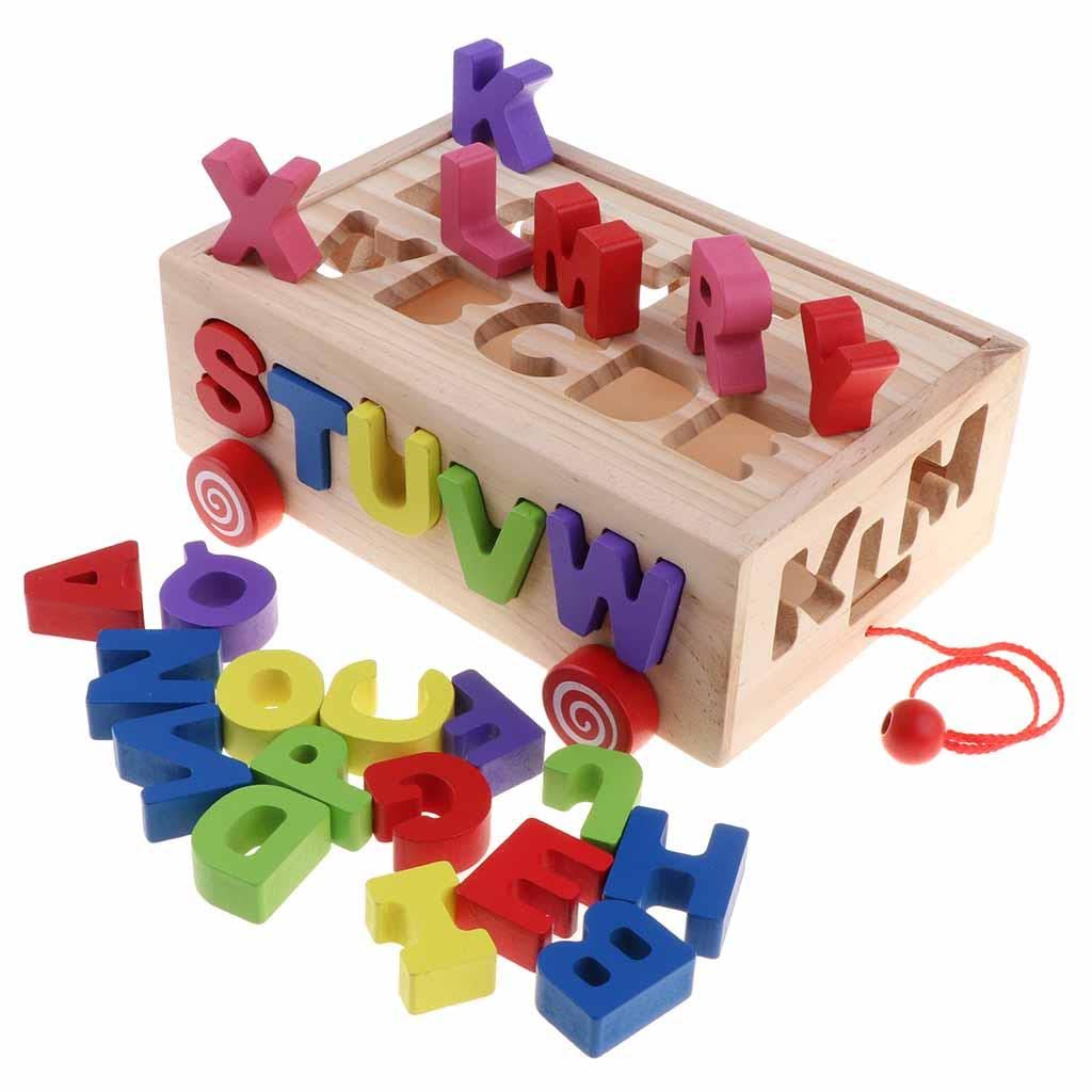 Digital Alphabet Pulling Car Wooden Box - Image 5
