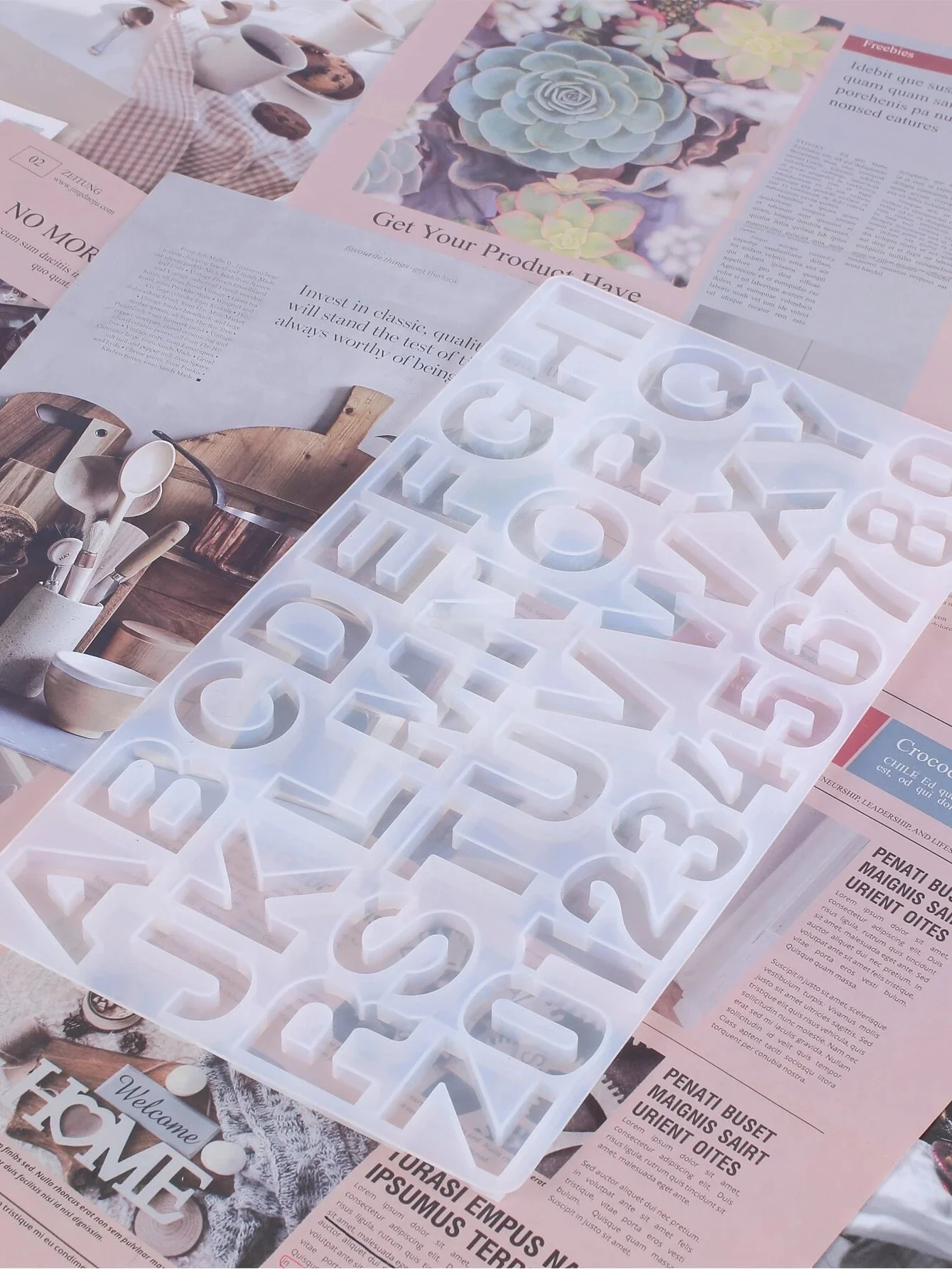 Epoxy Alphabet Silicone Mould - Image 3