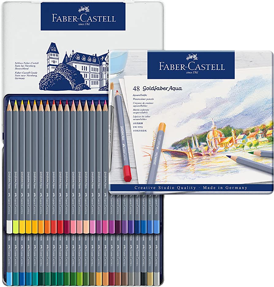 Faber Castell Goldfaber Aqua Watercolour Pencils - Image 4