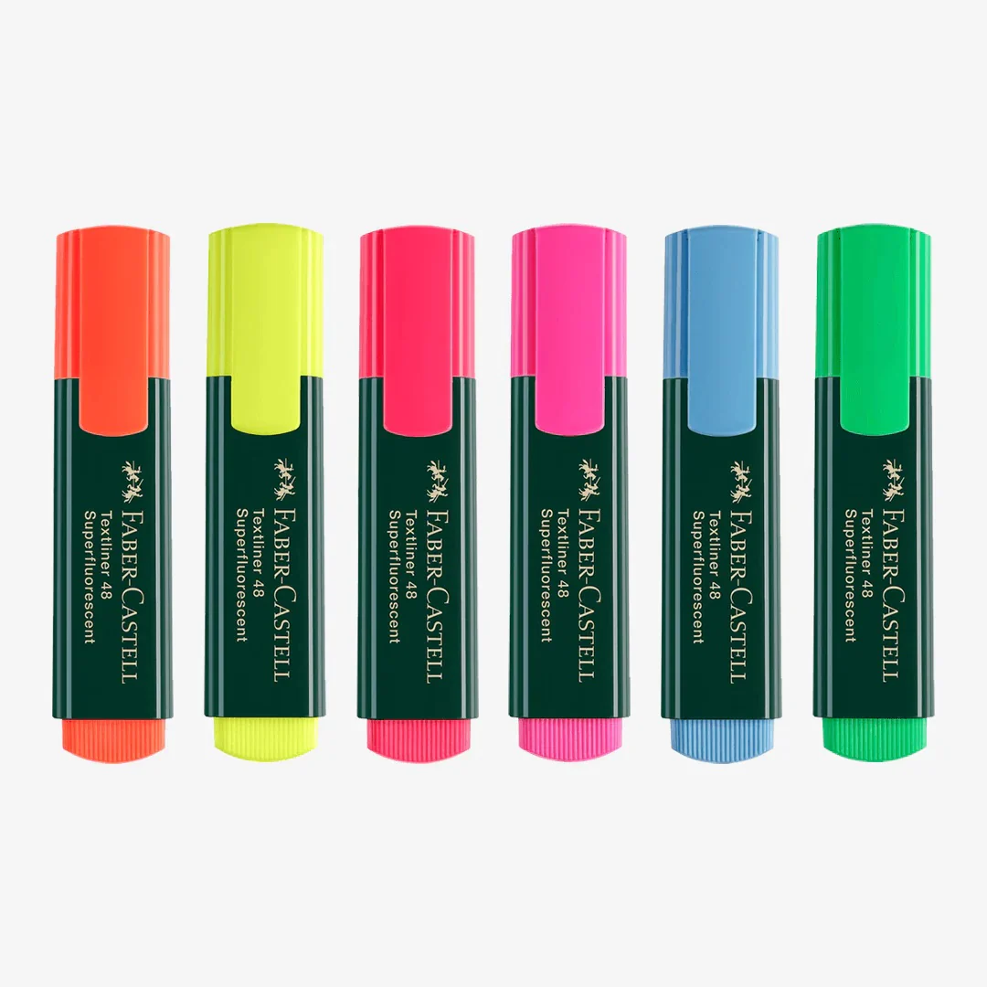Faber Castell Highlighters Textliner-48 1pc (This item is in stock. If you’d like to order, please contact us on WhatsApp. Orders are placed there, and payment must be made in advance)