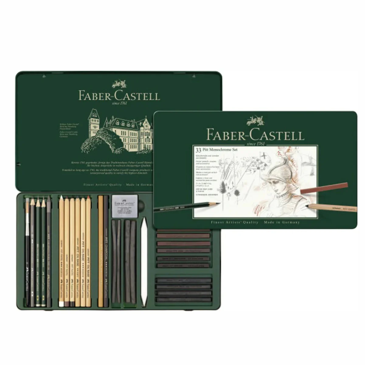 Faber Castell Pitt Monochrome Tin - Image 3