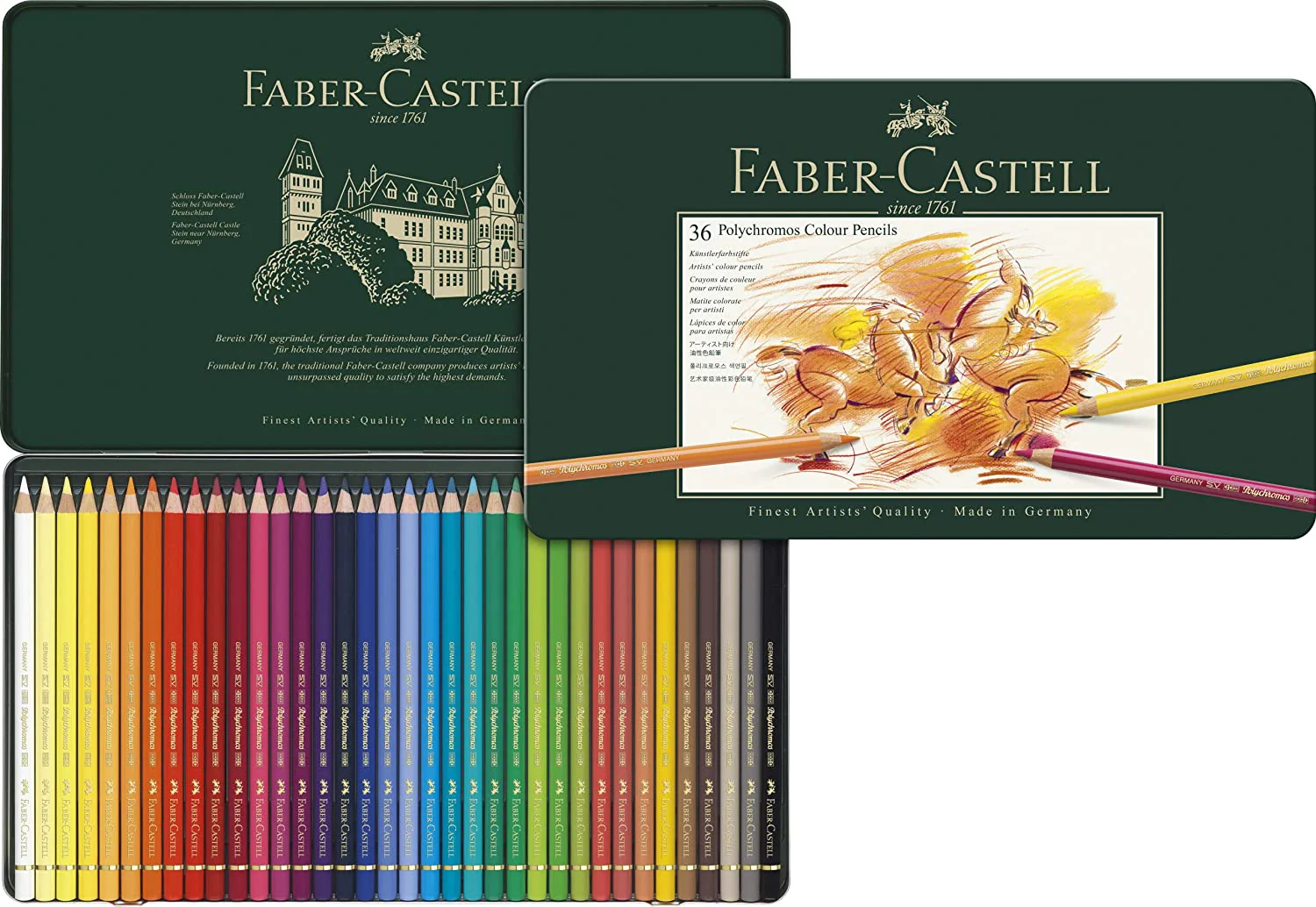Faber Castell Polychromos Color Pencils Tin Set - Image 3