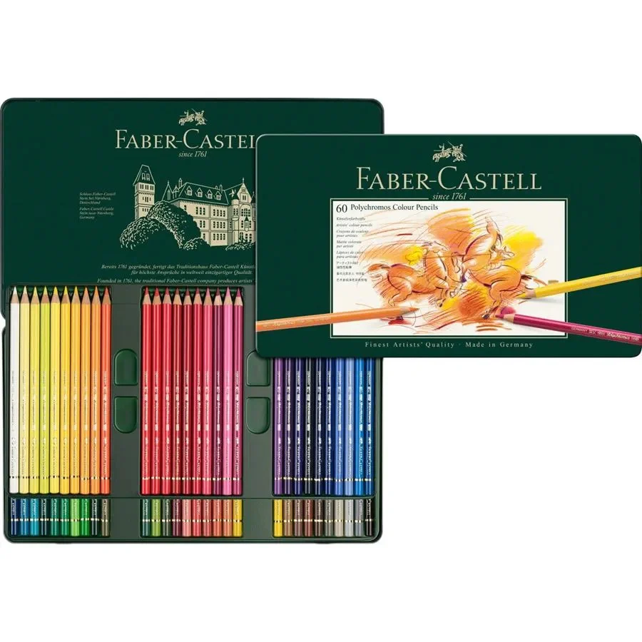 Faber Castell Polychromos Color Pencils Tin Set - Image 4