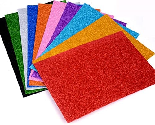 Foaming Glitter Sheets A4 Size Pack of 10 - Image 2