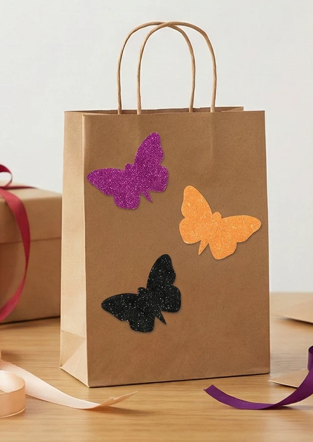 Foaming Glitter Sticker Butterfly Large - Image 2