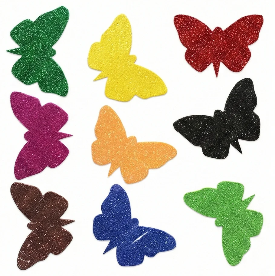 Foaming Glitter Sticker Butterfly Large - Image 8