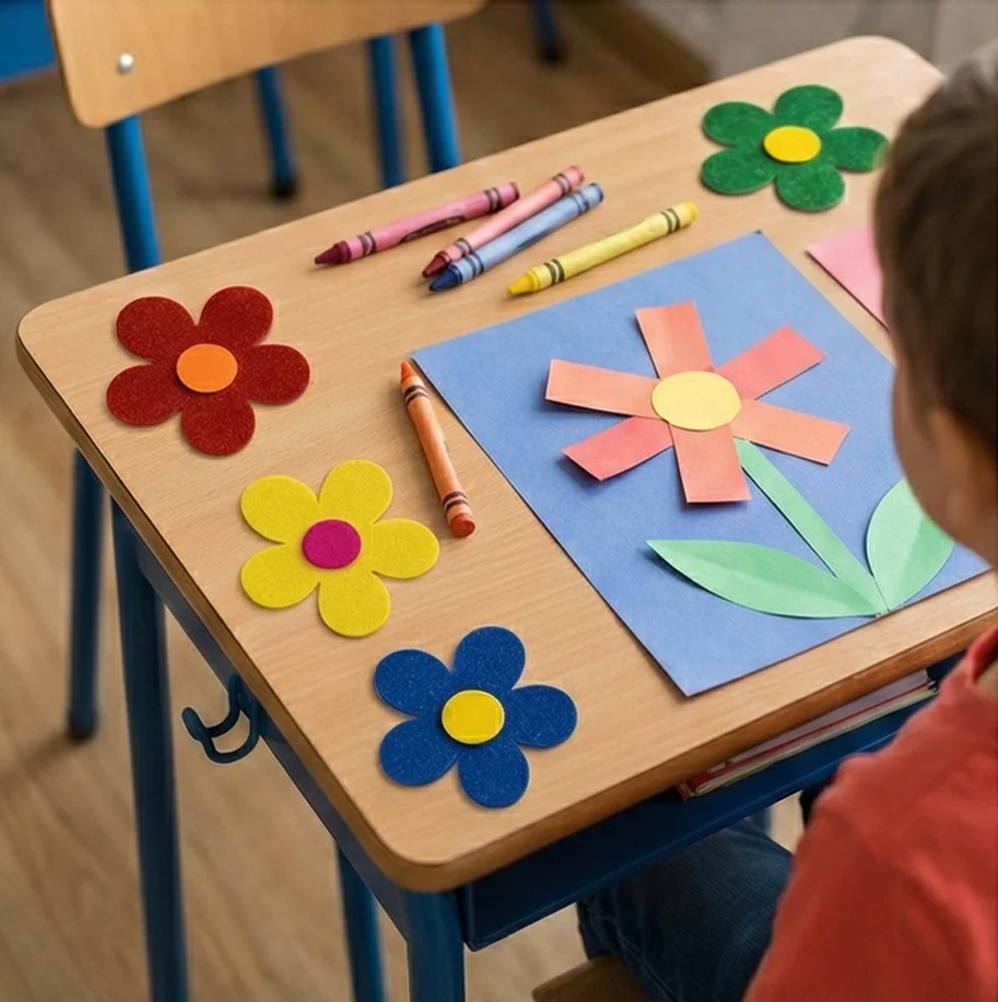 Foaming Glitter Sticker Flower - Image 2