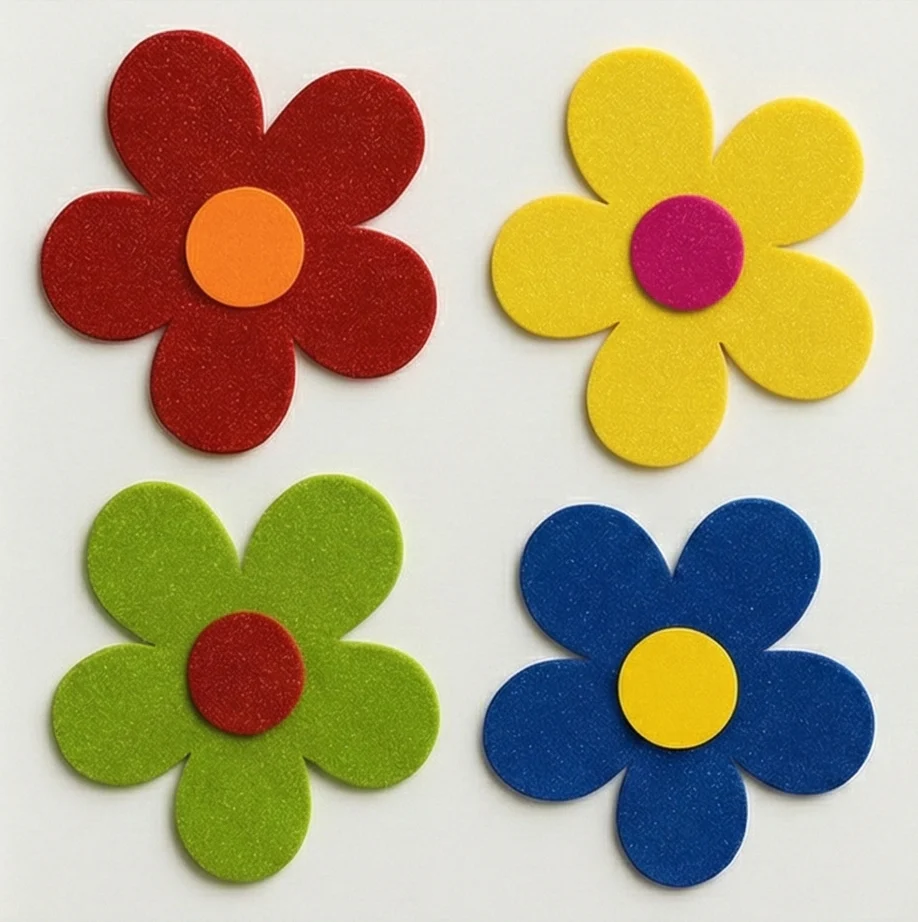 Foaming Glitter Sticker Flower - Image 3