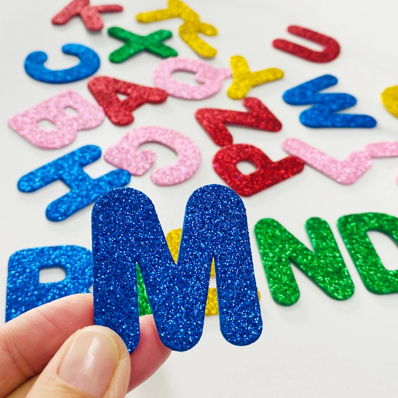 Foaming Glitter Sticker Small a.b.c - Image 2