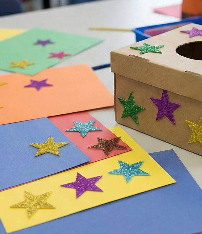 Foaming Glitter Sticker Star Large - Image 4