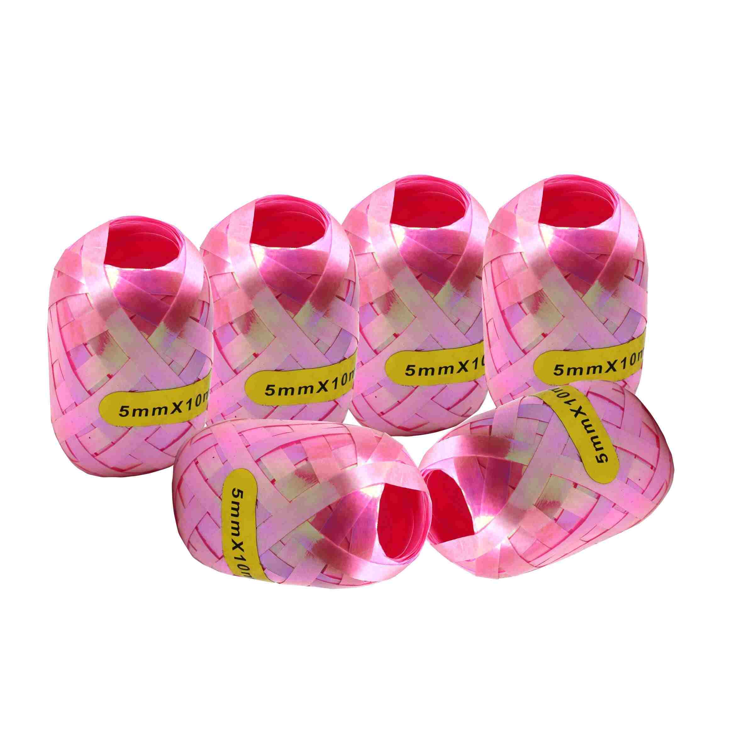 Foil Latex Balloons Ribbons 6 Roll - Image 3