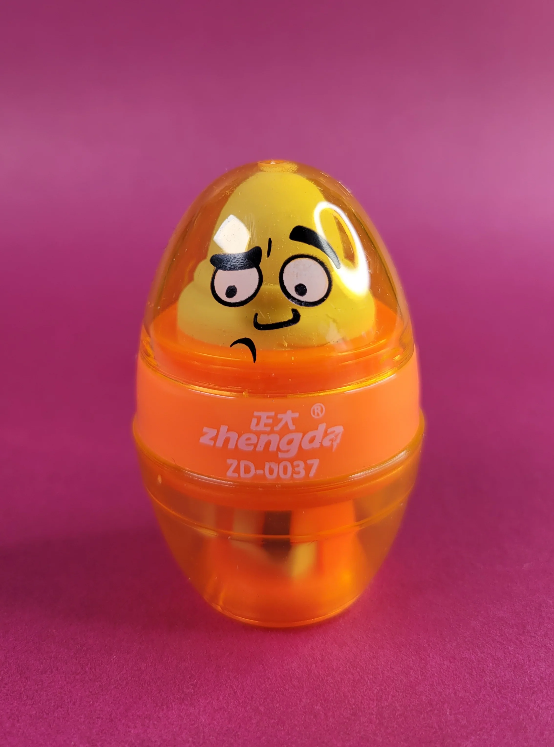 Funky Face Egg Sharpener & Eraser 2 in 1 - Image 3