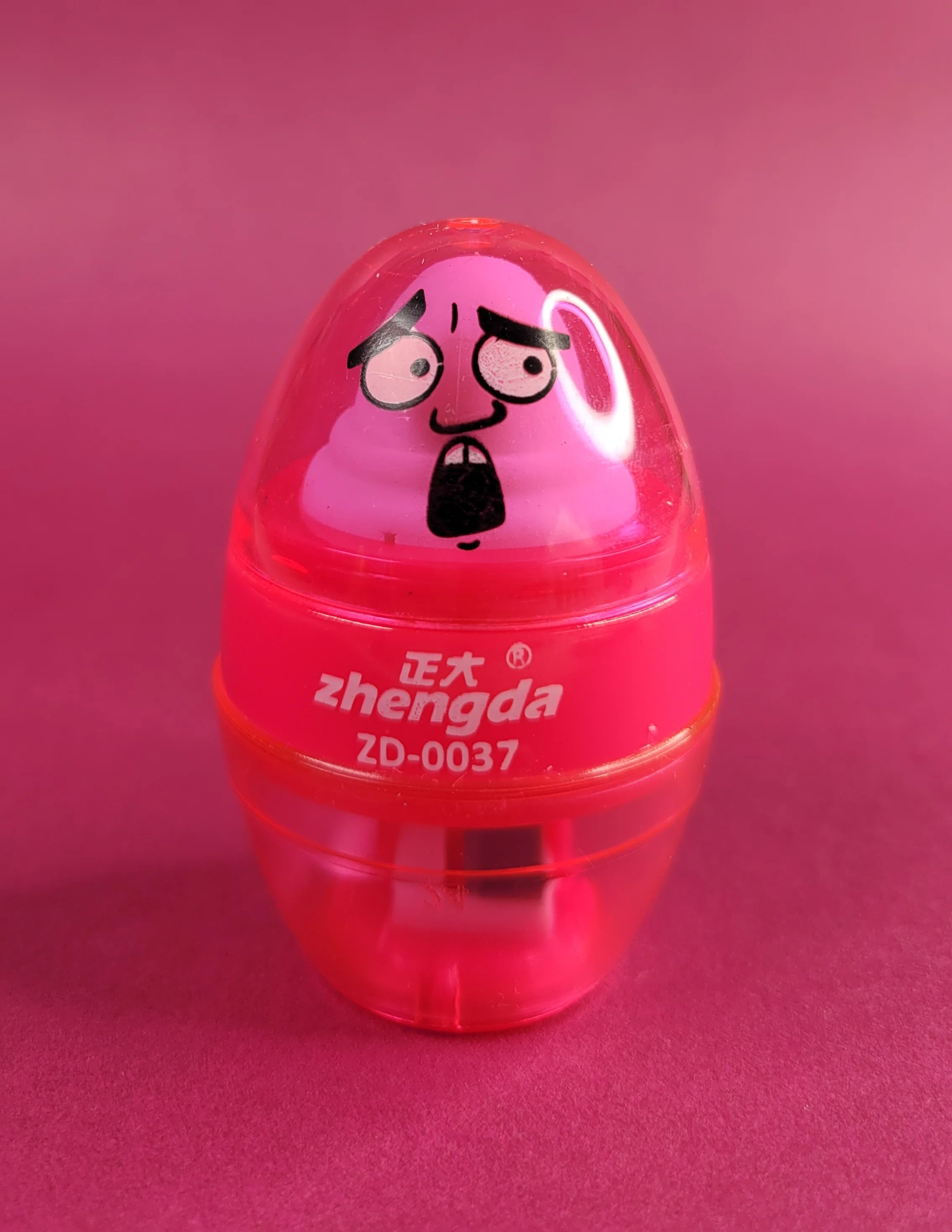 Funky Face Egg Sharpener & Eraser 2 in 1 - Image 4