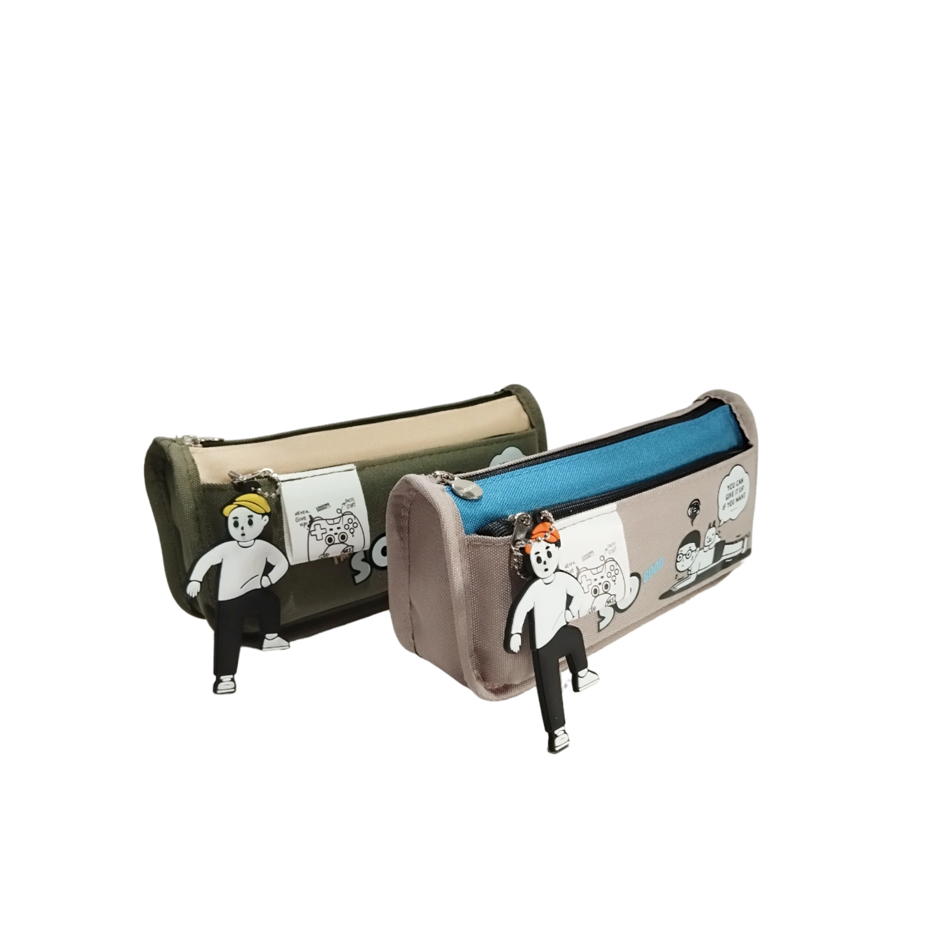 I'M SO GOOD Two Zipper Geometry Bag For Kids Boys - Image 2
