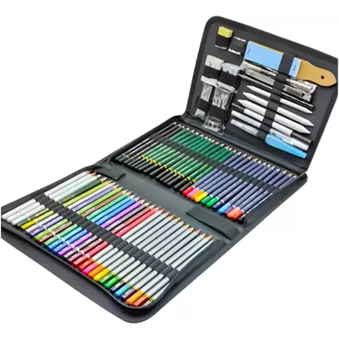 Keep Smiling 75 Pieces Professional Drawing Pencils and Sketching Pencil Set Kit for Artist - Image 2